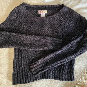 Black knit sweater